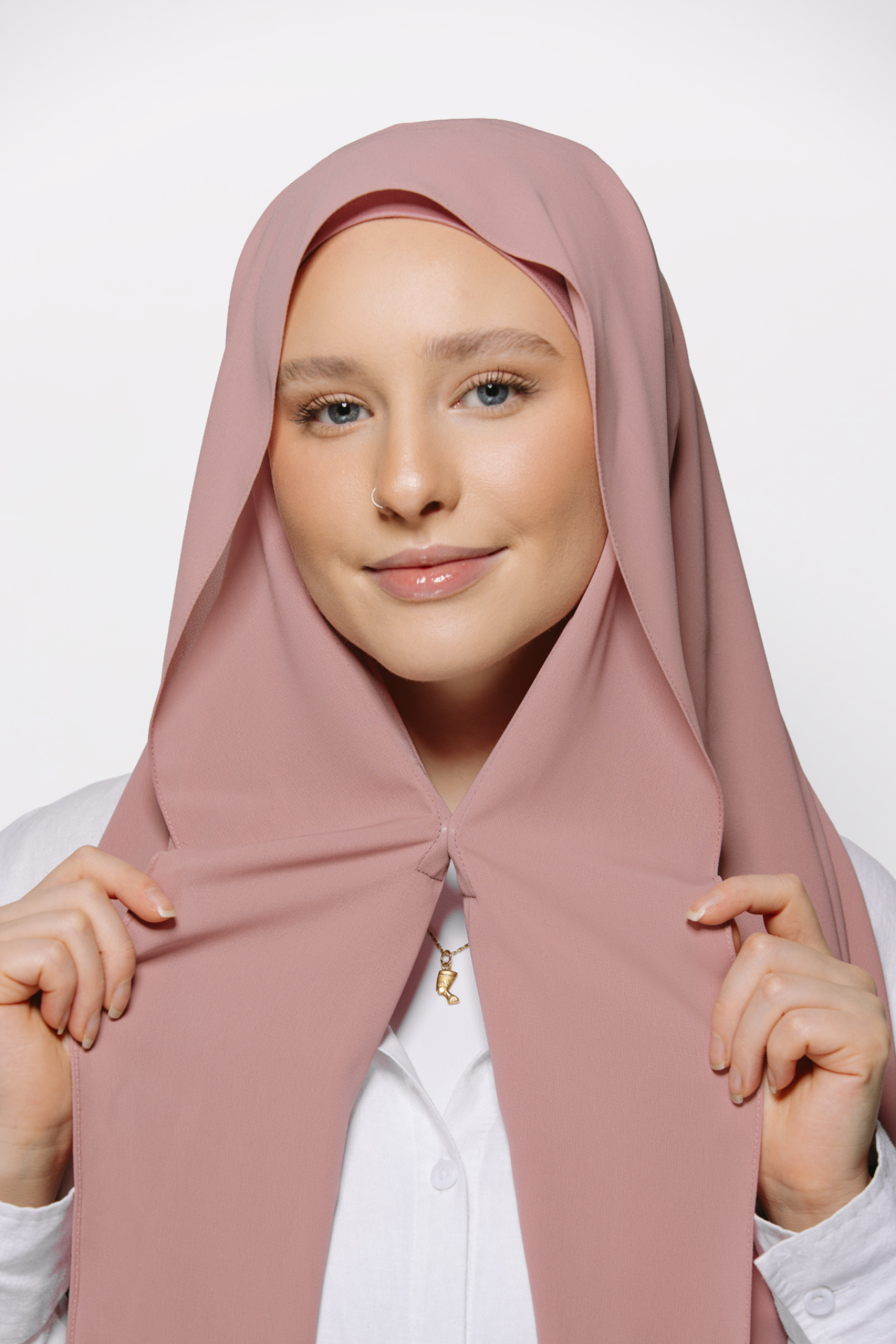 Blush — Instant Chiffon Hijab with Built-in Magnets