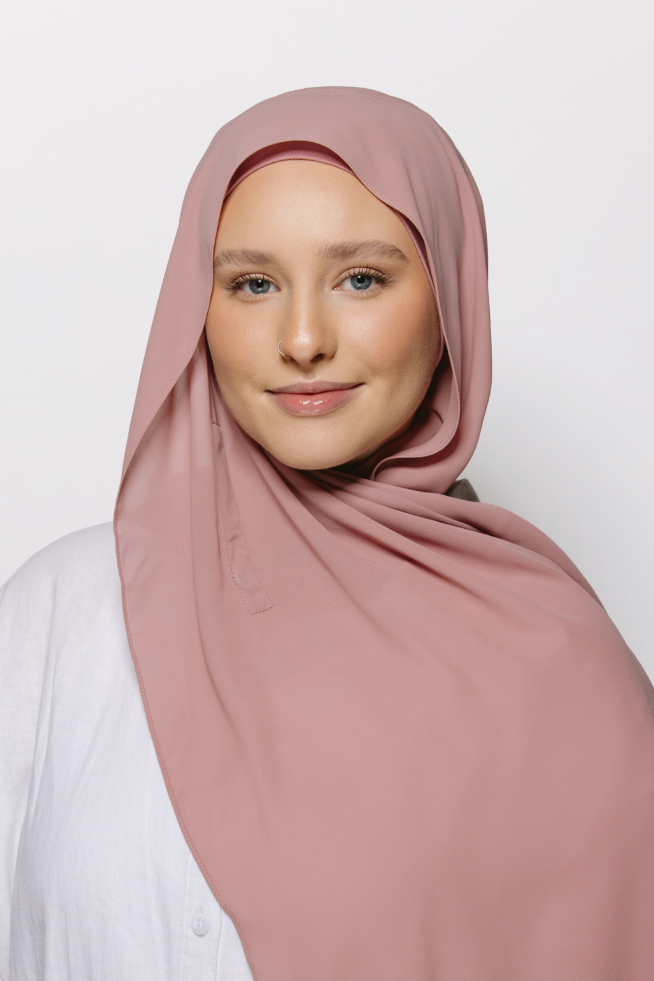 Blush — Instant Chiffon Hijab with Built-in Magnets