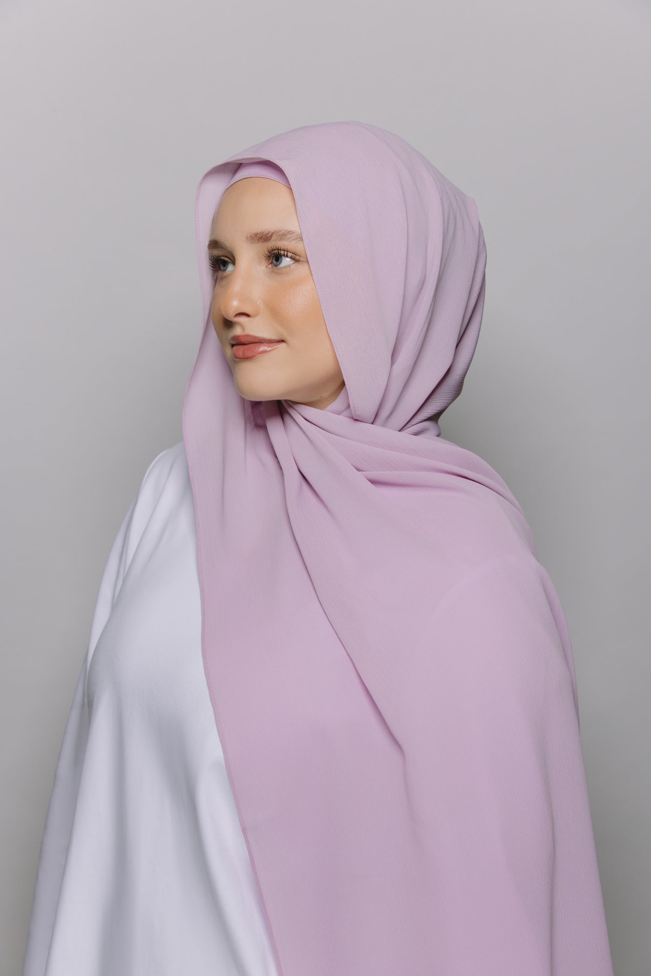 Wisteria — Instant Crinkle Chiffon Hijab with Built-in Magnets