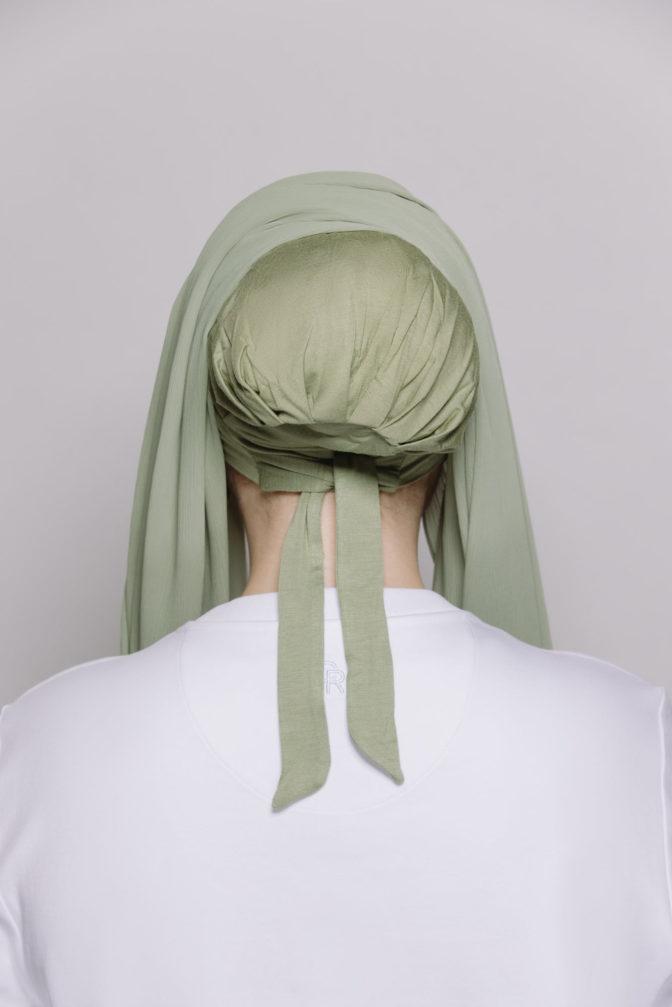 Sage — Instant Crinkle Chiffon Hijab with Built-in Magnets