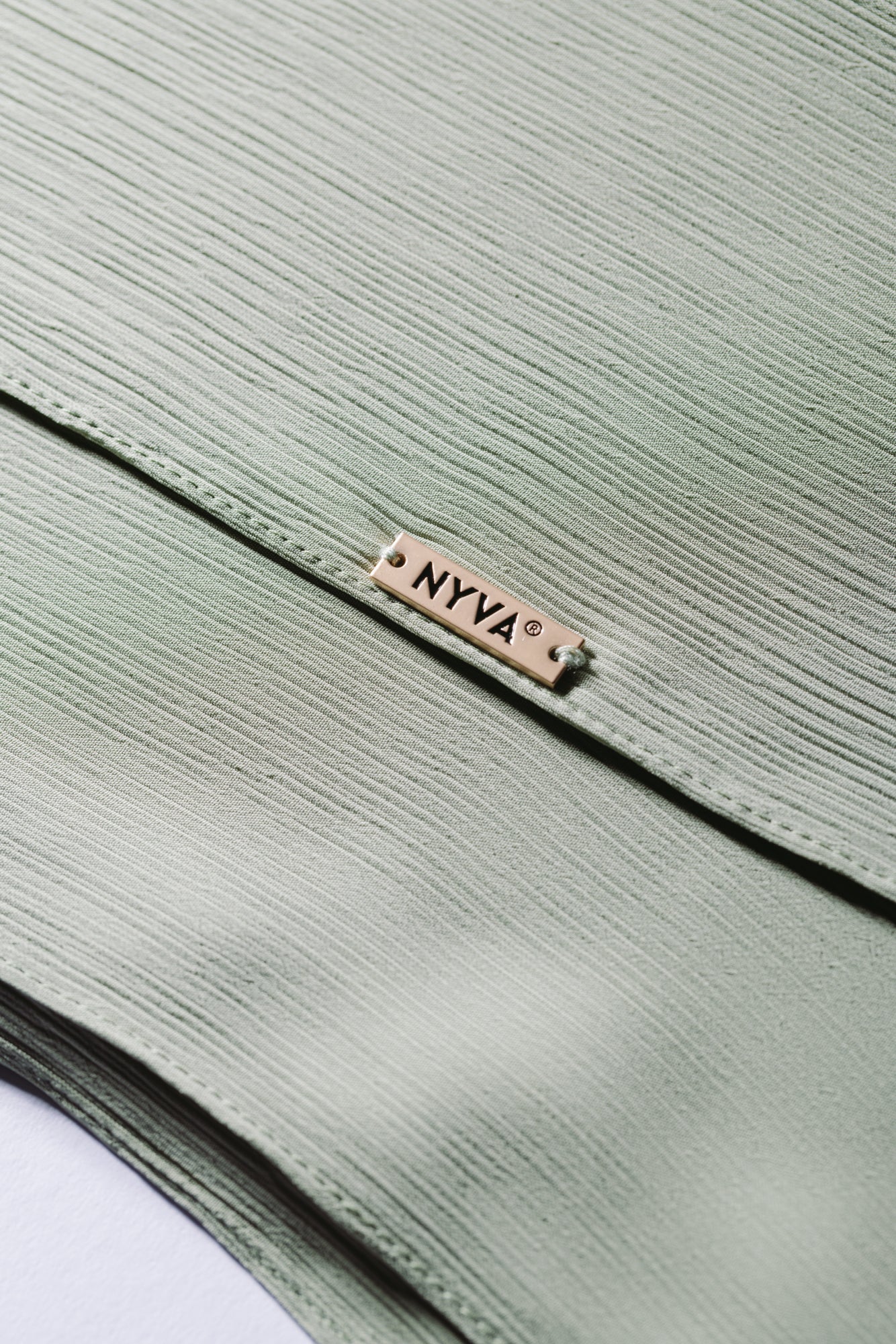 Sage — Instant Crinkle Chiffon Hijab with Built-in Magnets