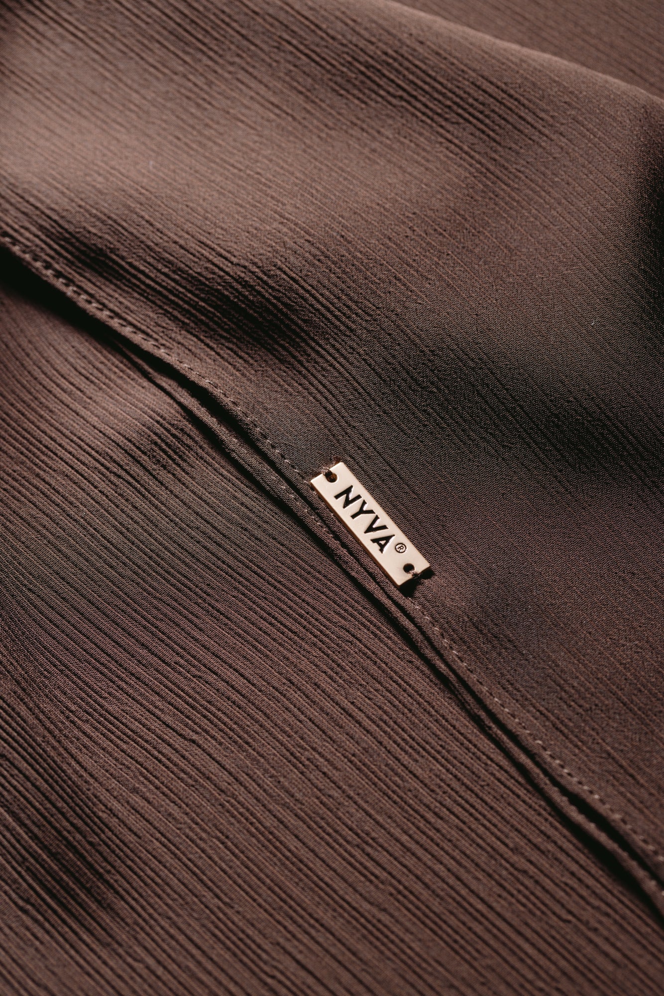 Cocoa — Instant Crinkle Chiffon Hijab with Built-in Magnets