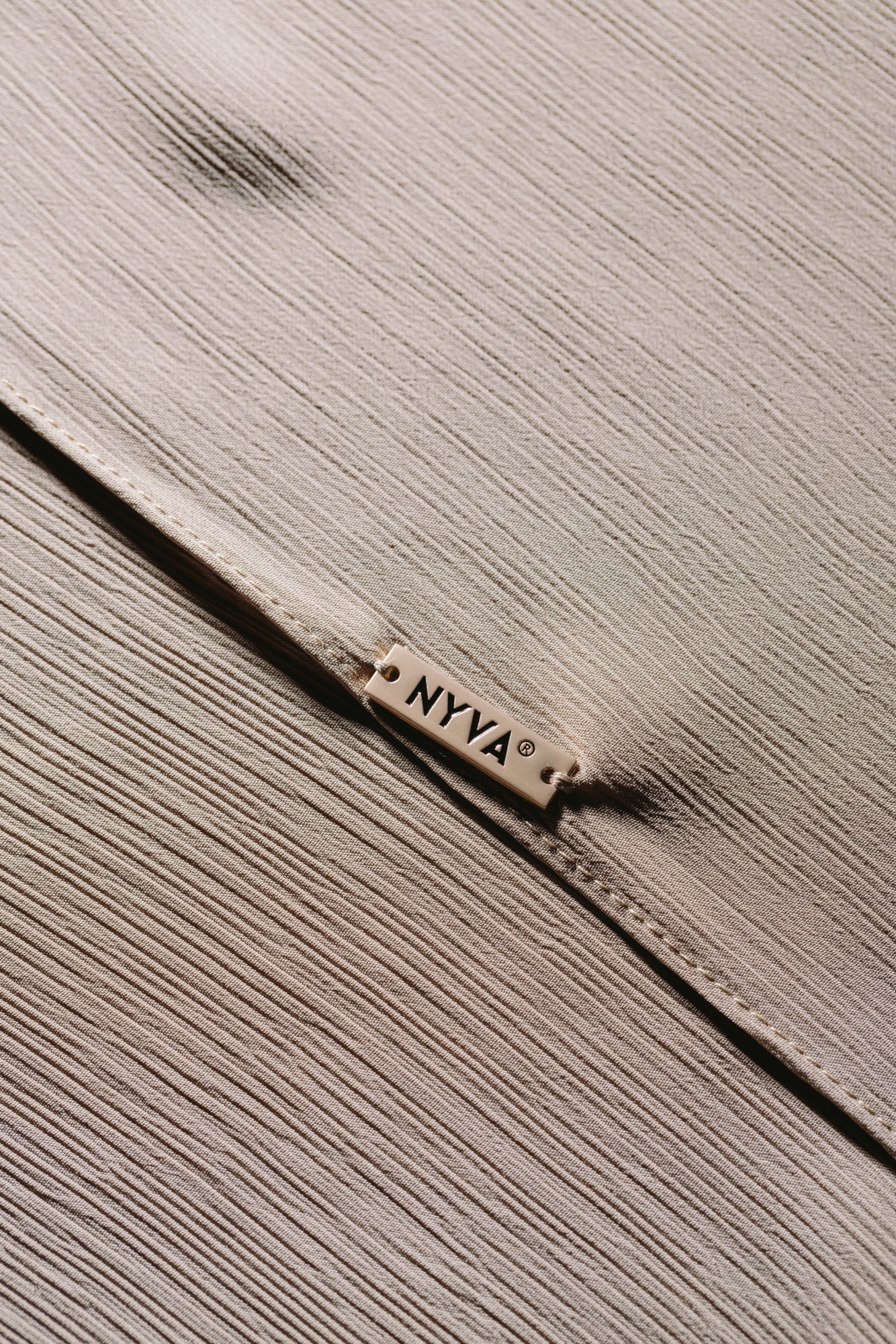 Latte — Instant Crinkle Chiffon Hijab with Built-in Magnets