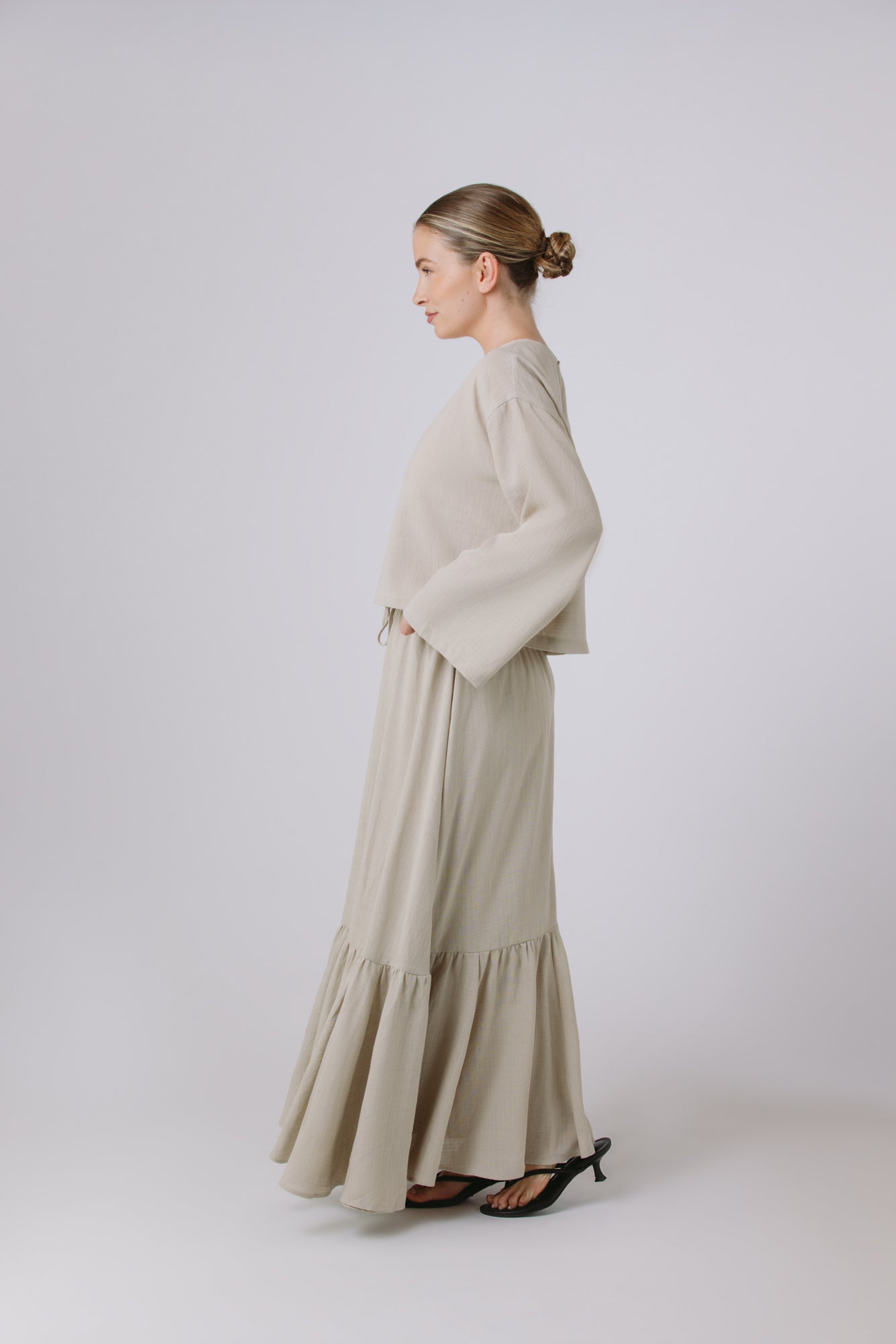 Thera — Skirt Set (Sand)