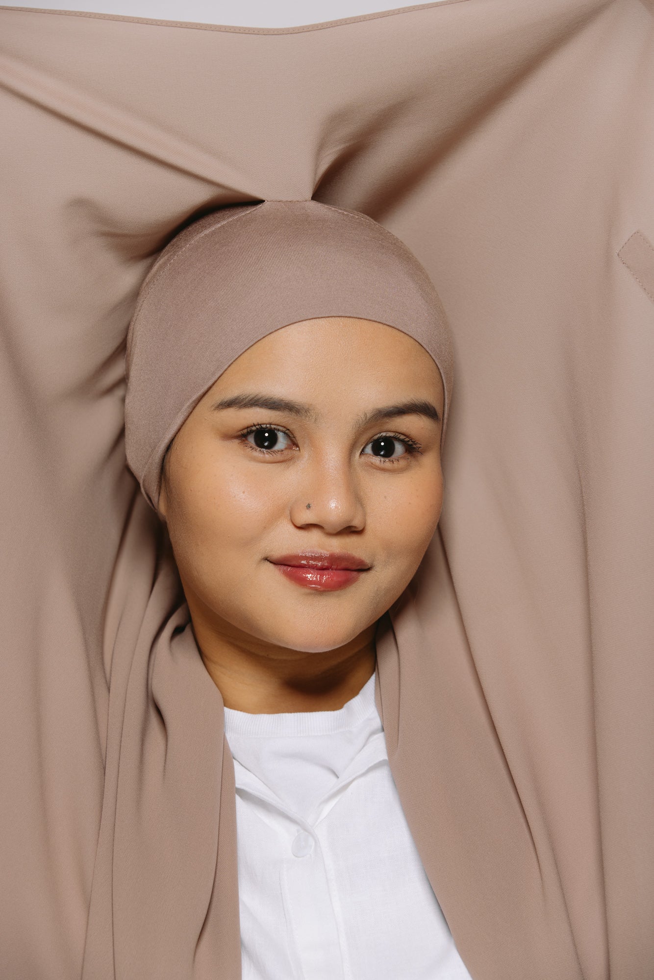 Praline — Instant Chiffon Hijab with Built-in Magnets