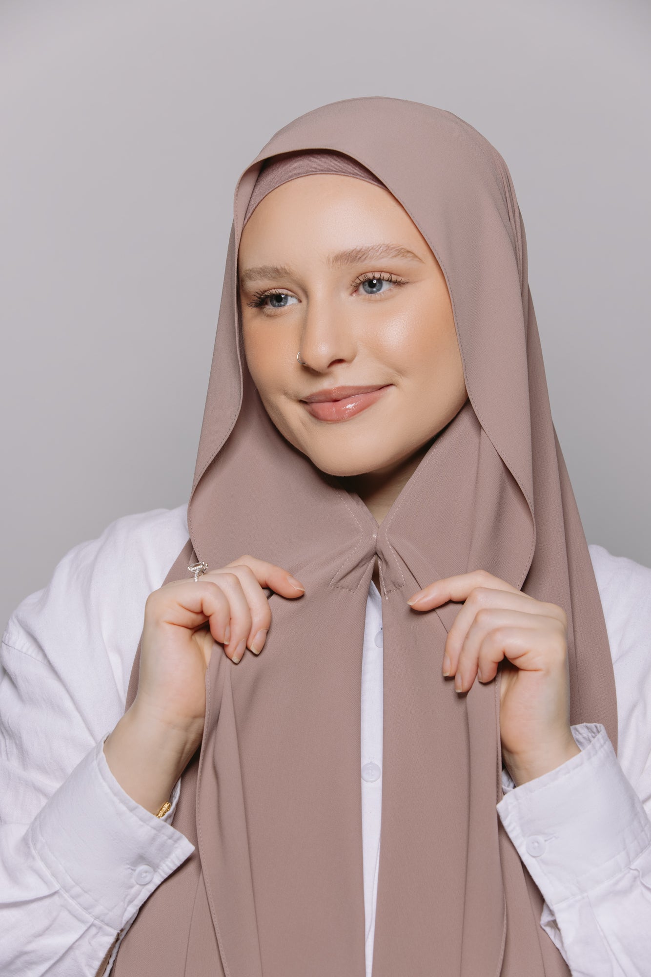 Mina — Instant Chiffon Hijab with Built-in Magnets