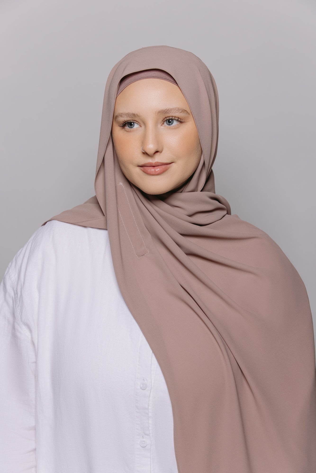 Mina — Instant Chiffon Hijab with Built-in Magnets