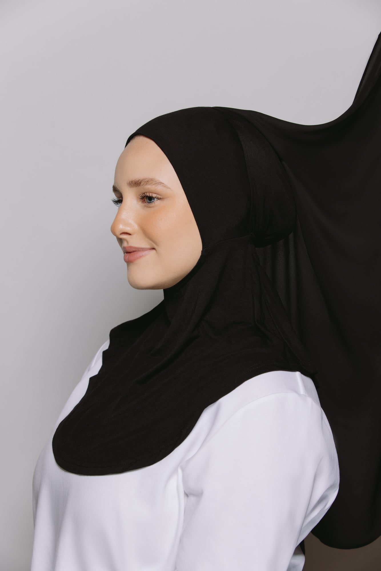 Black — Instant Ninja Chiffon Hijab