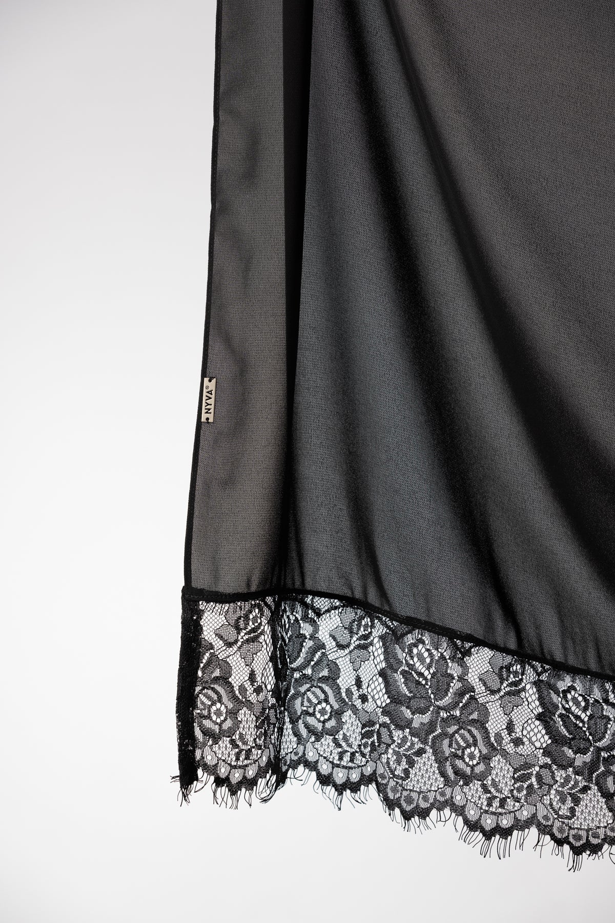 Caviar — Instant Lace Chiffon Hijab with Built-in Magnets