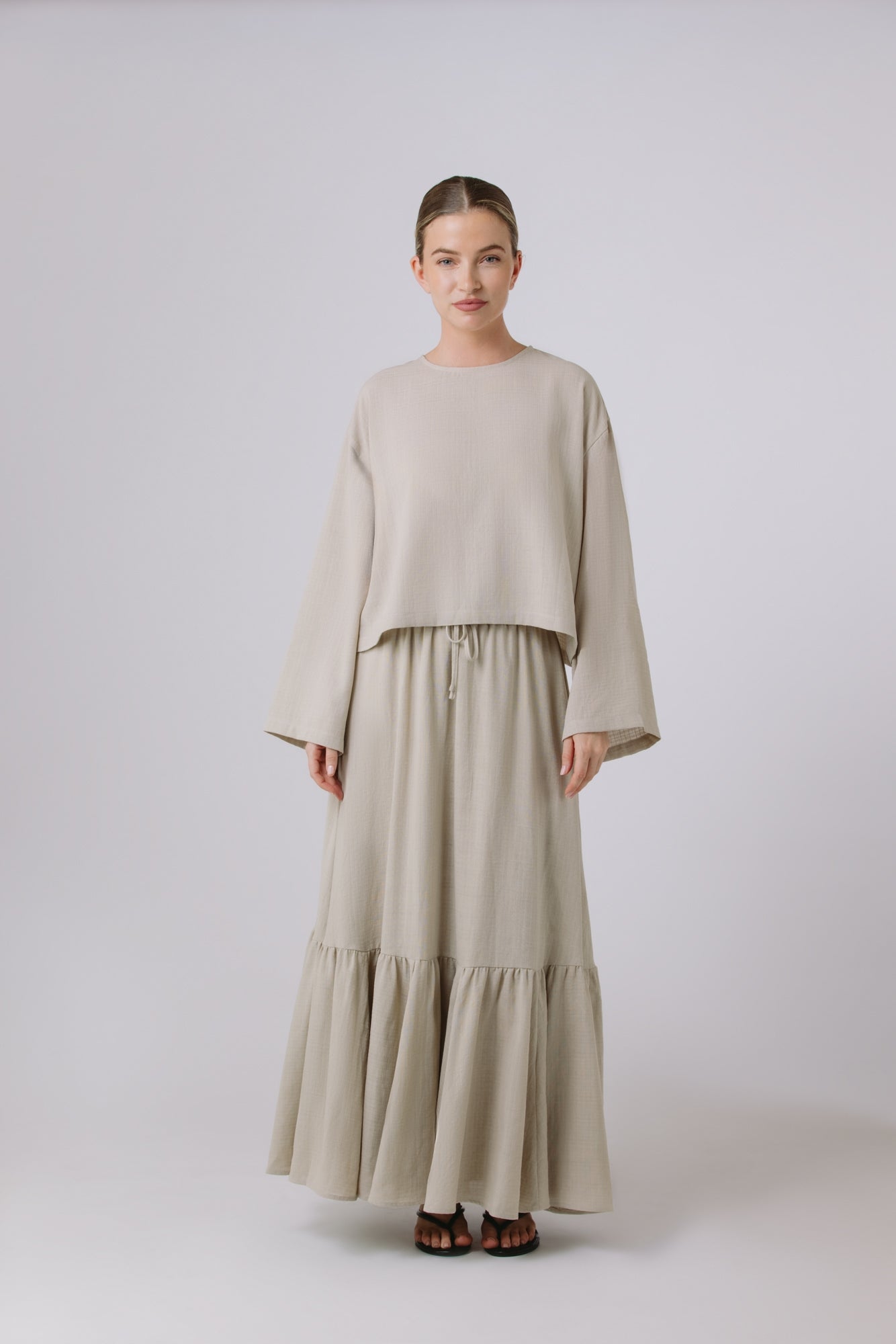 Thera — Skirt Set (Sand)