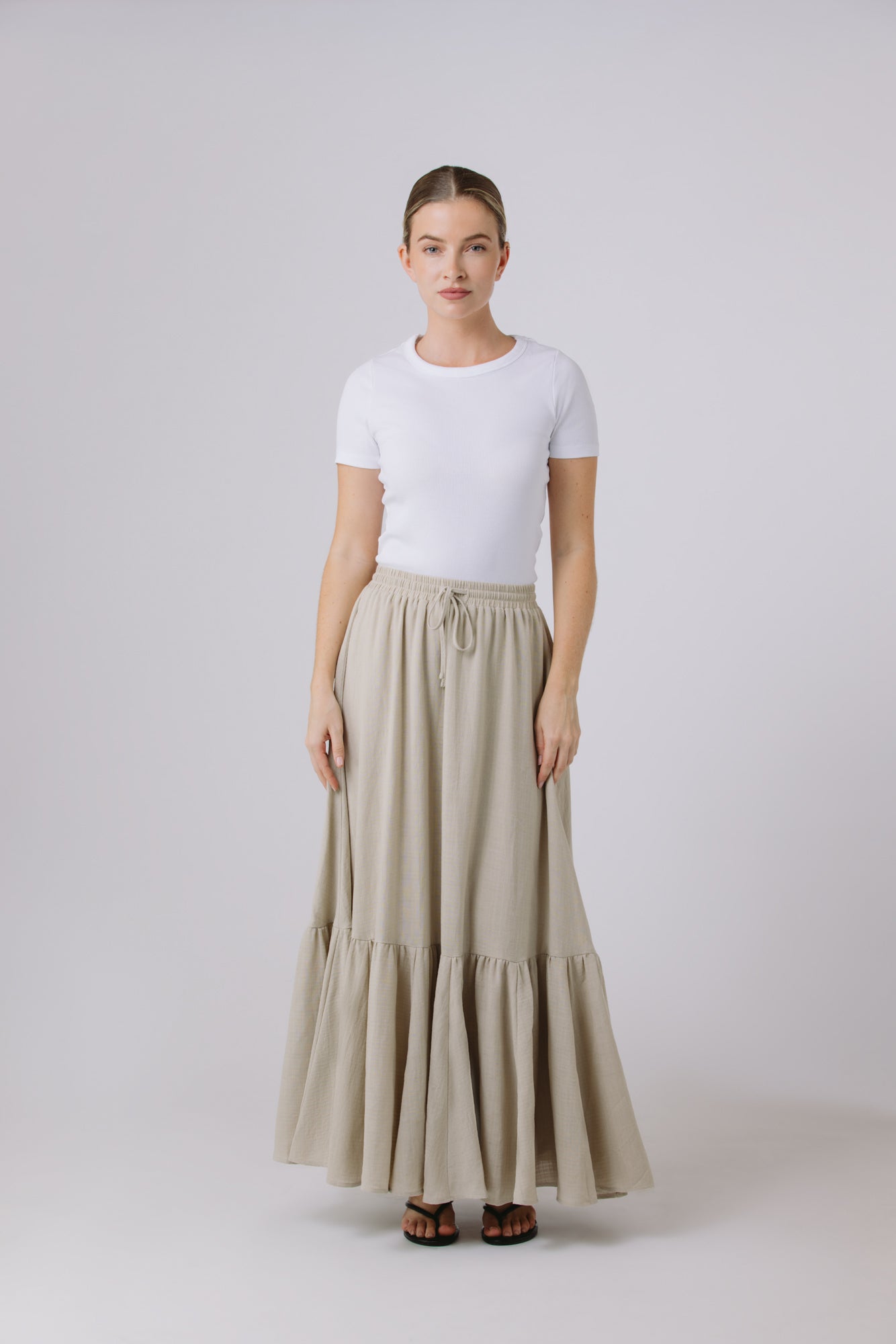 Thera — Skirt Set (Sand)