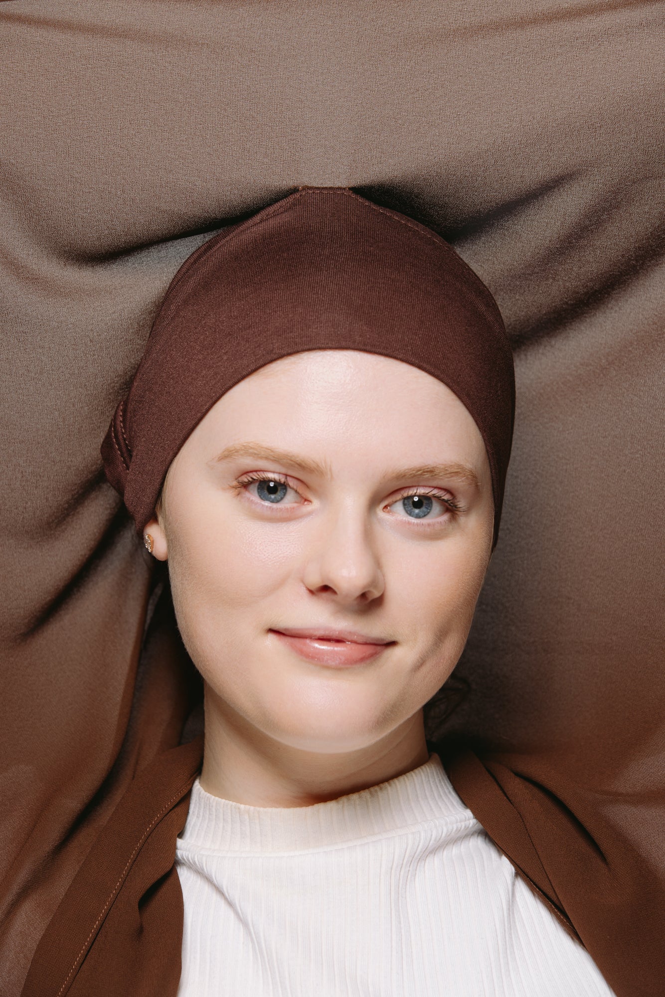 Dark Chocolate — Instant Chiffon Hijab with Built-in Magnets