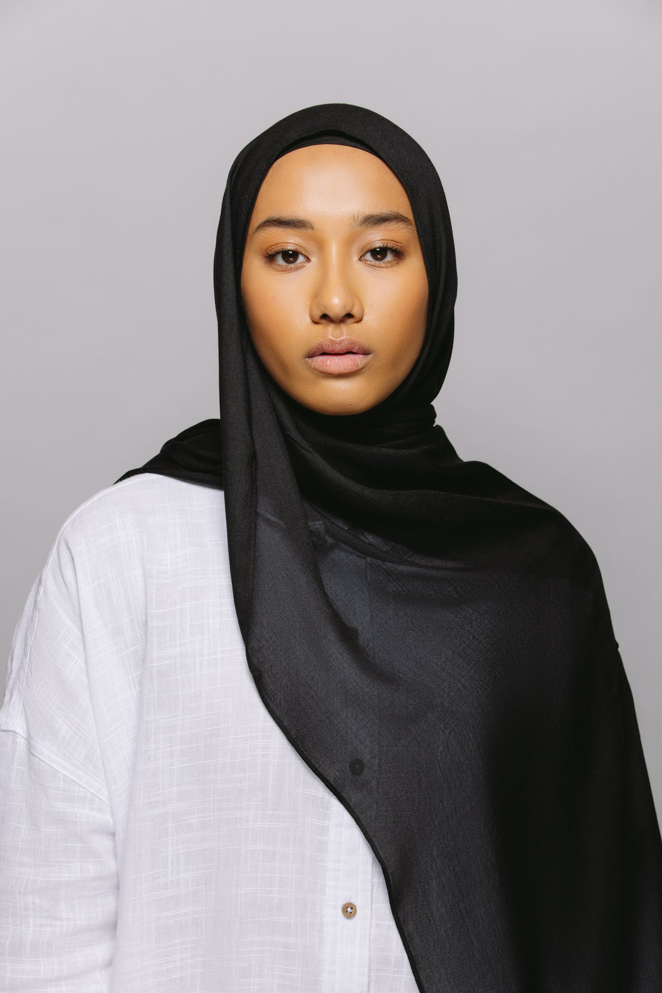 Black — Modal Hijab Set