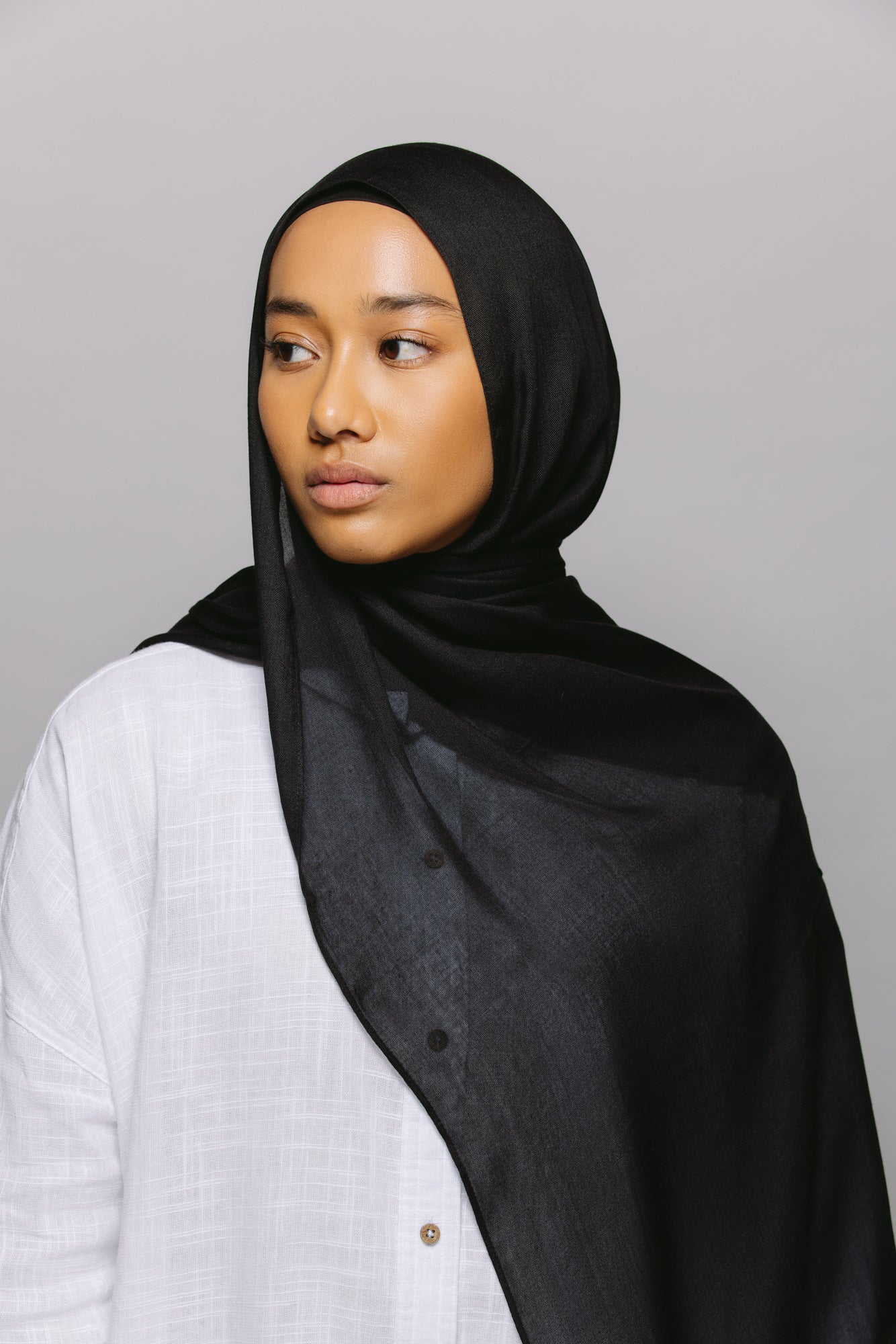 Black — Modal Hijab Set