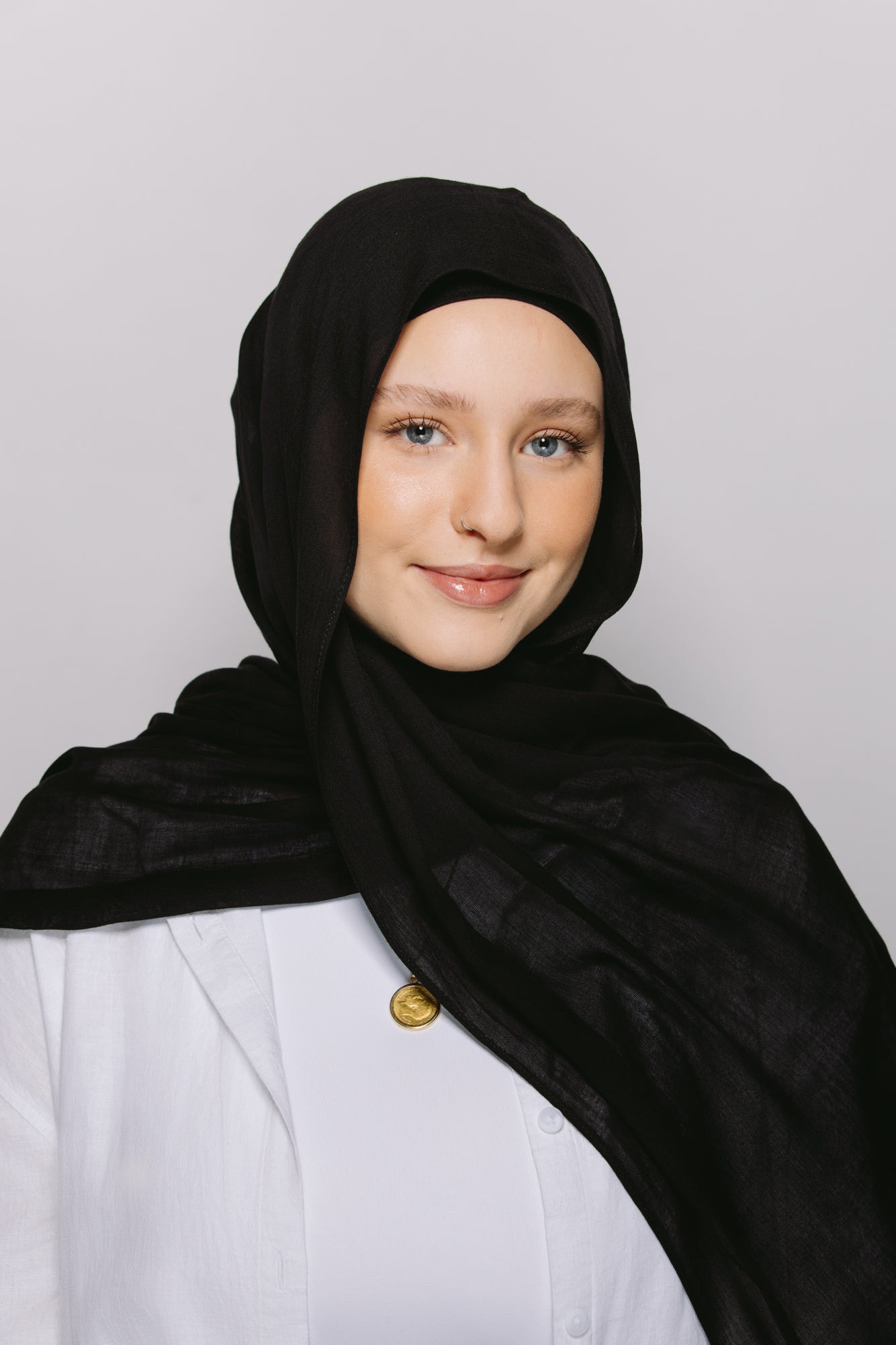 Jet Black — Instant Modal Hijab with Matching Magnets *PRE-ORDER*