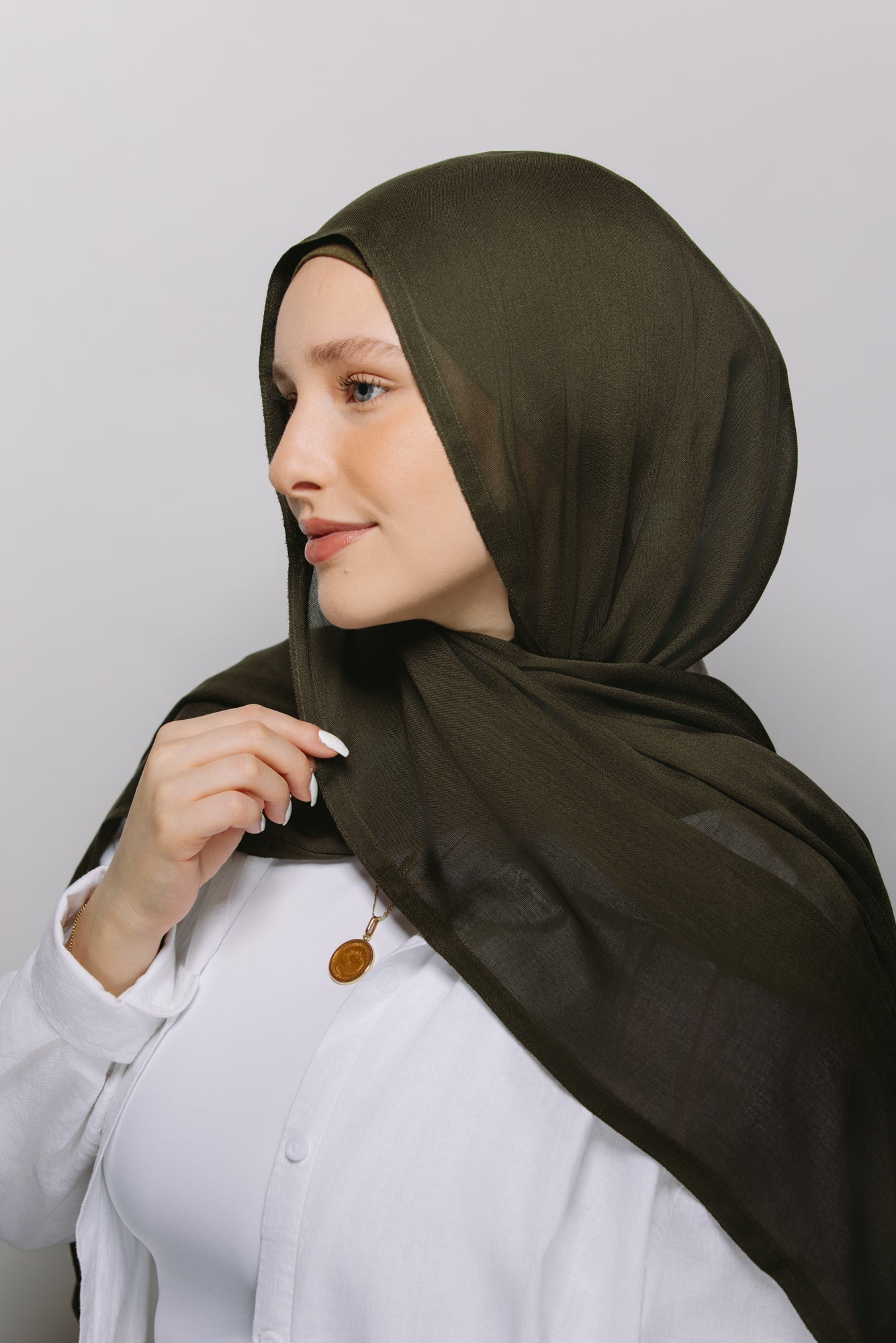 Moss Green — Instant Modal Hijab with Matching Magnets *PRE-ORDER*