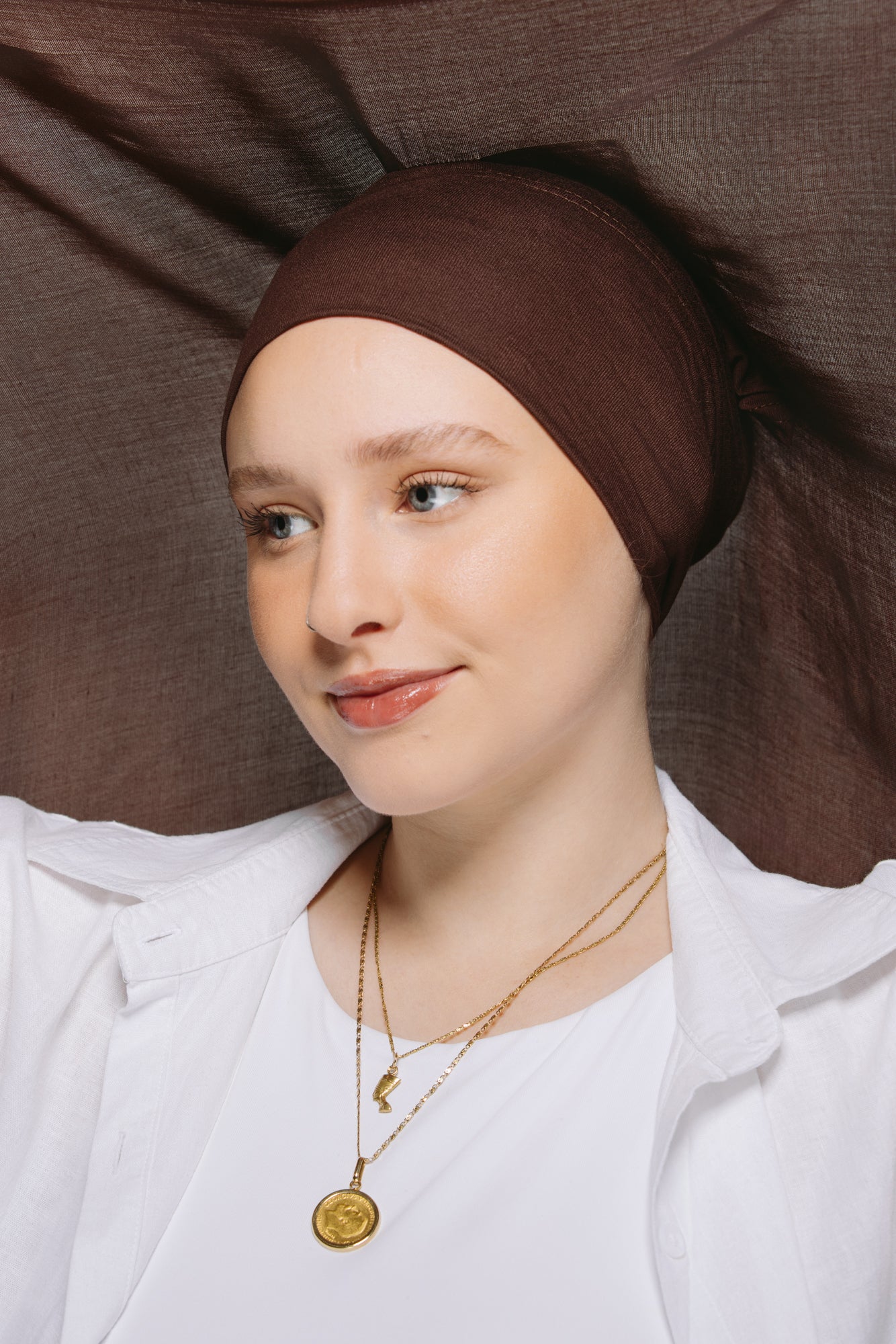 Chestnut — Instant Modal Hijab with Matching Magnets