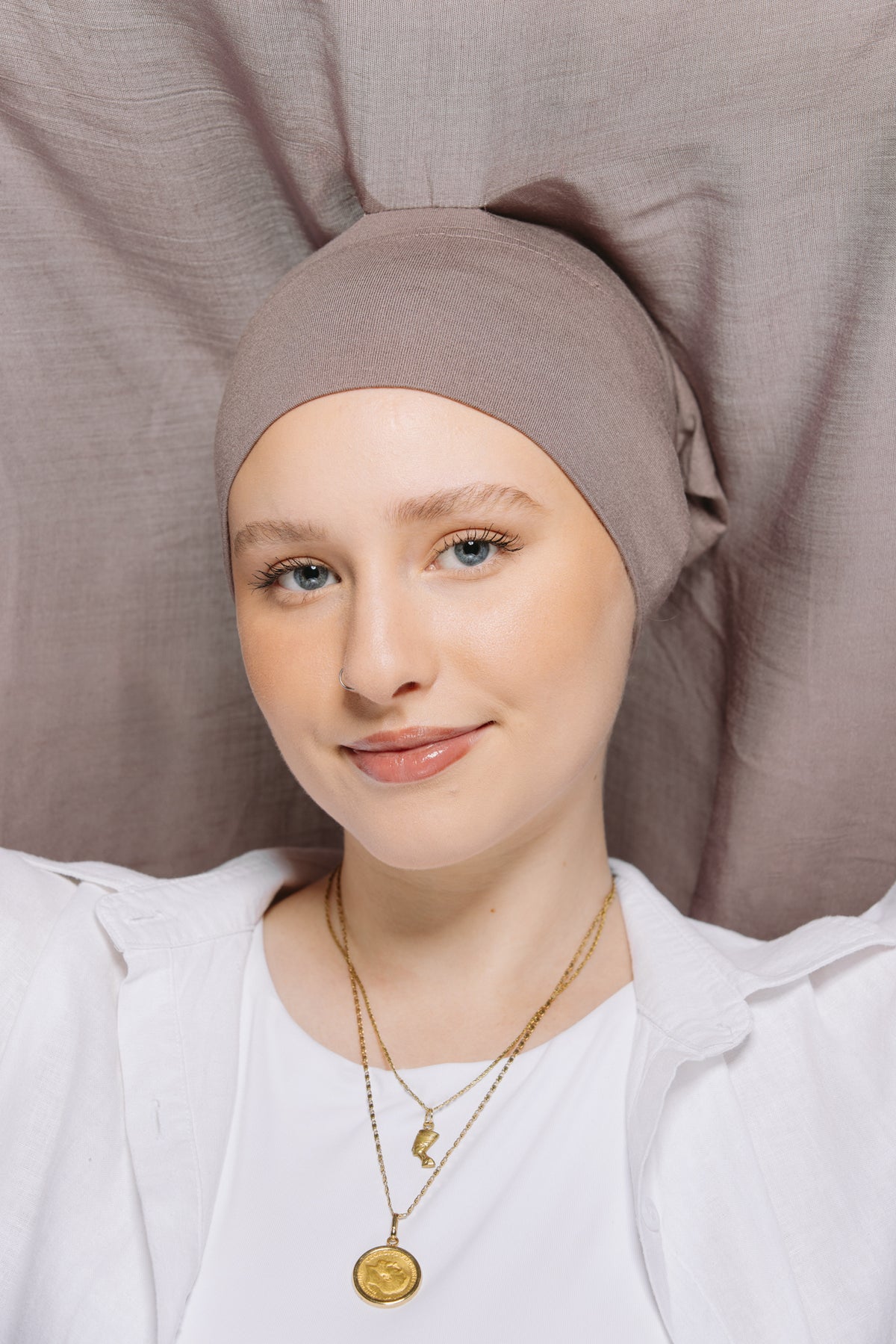 Mauve Truffle — Instant Modal Hijab with Matching *PREORDER*