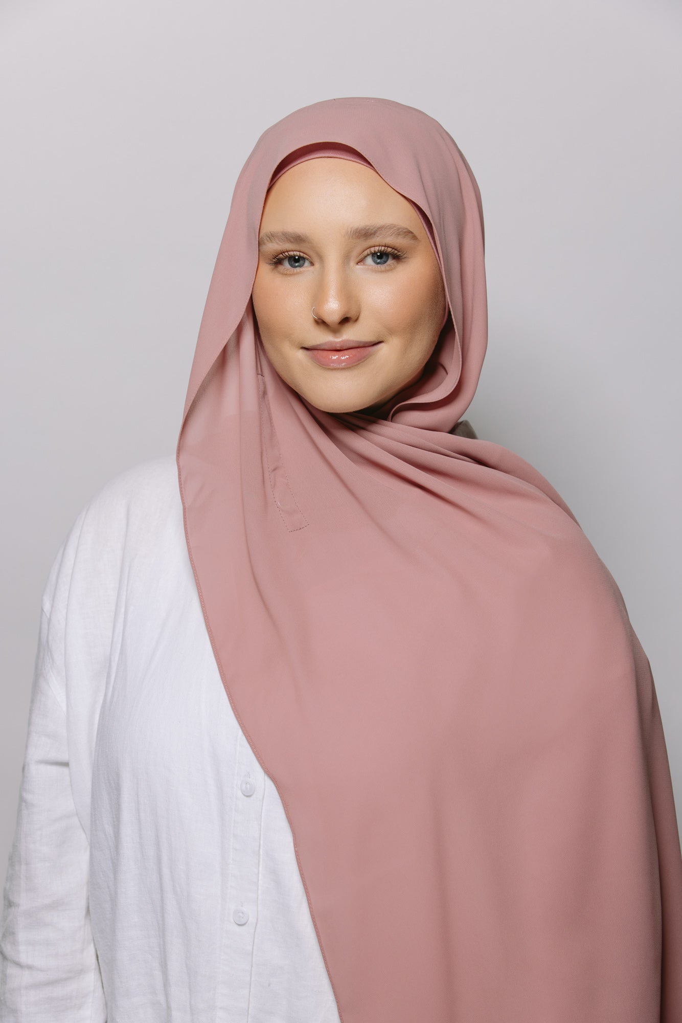 Blush — Instant Chiffon Hijab with Built-in Magnets