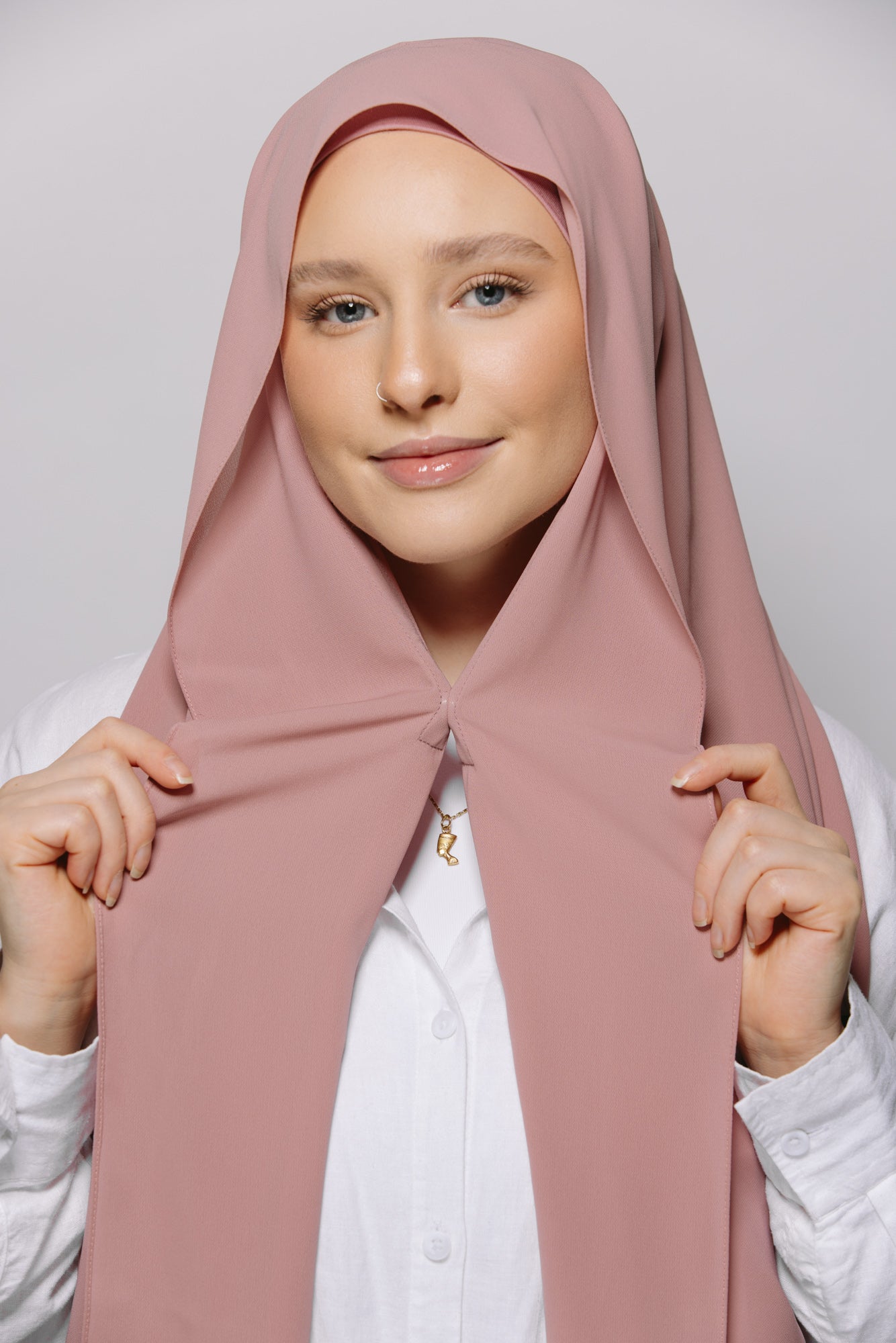 Blush — Instant Chiffon Hijab with Built-in Magnets