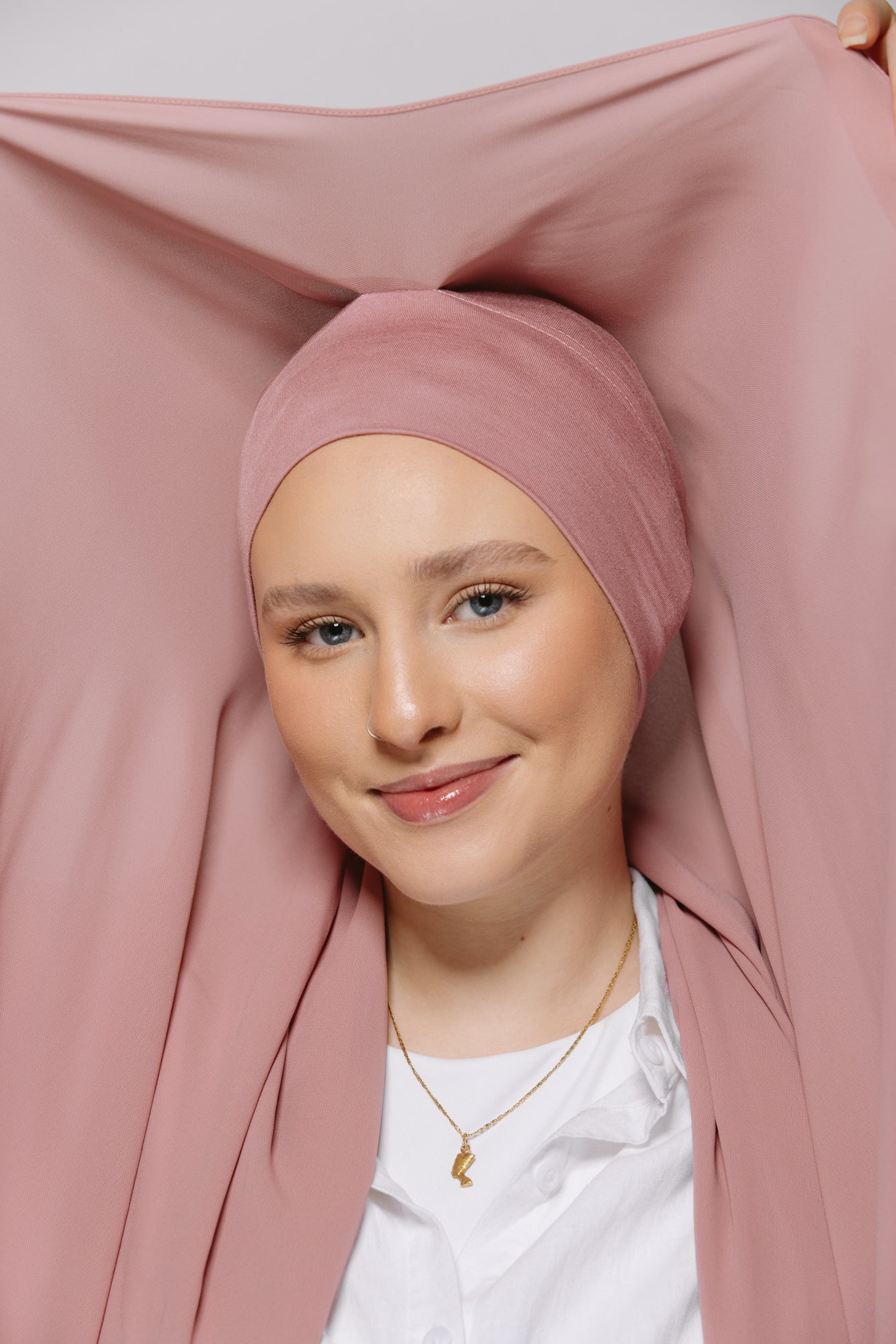 Blush — Instant Chiffon Hijab with Built-in Magnets