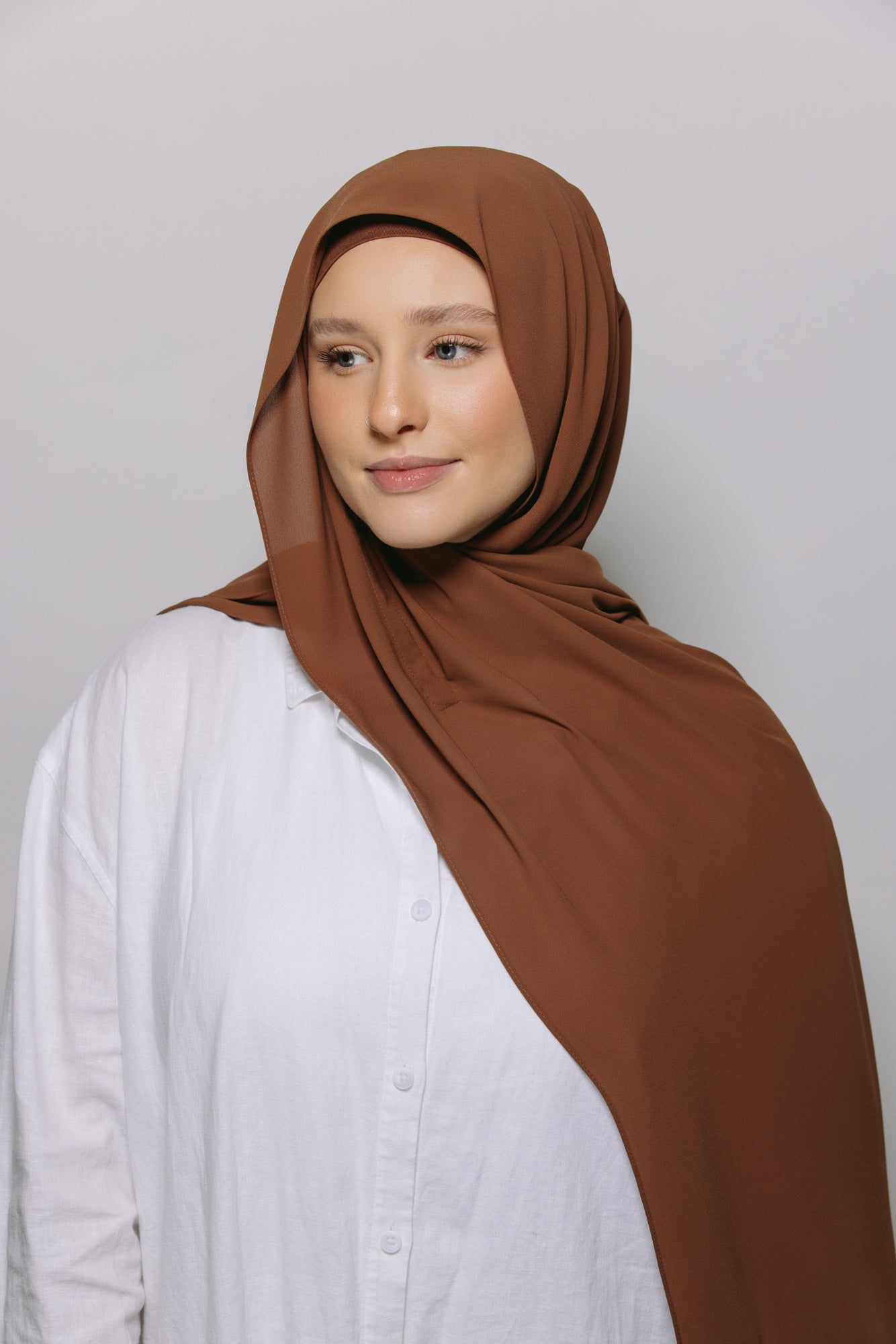 Sable — Instant Chiffon Hijab with Built-in Magnets