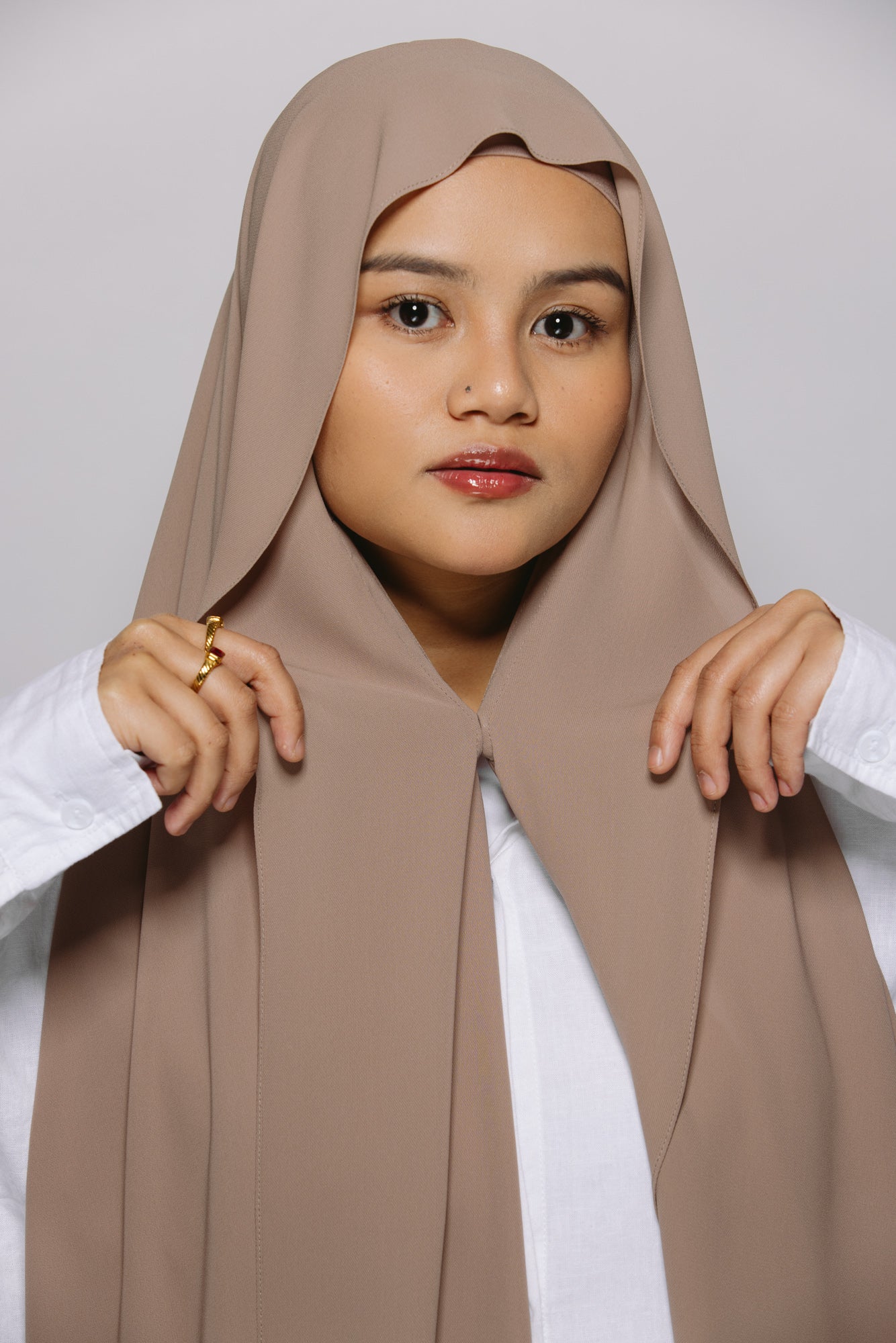 Praline — Instant Chiffon Hijab with Built-in Magnets