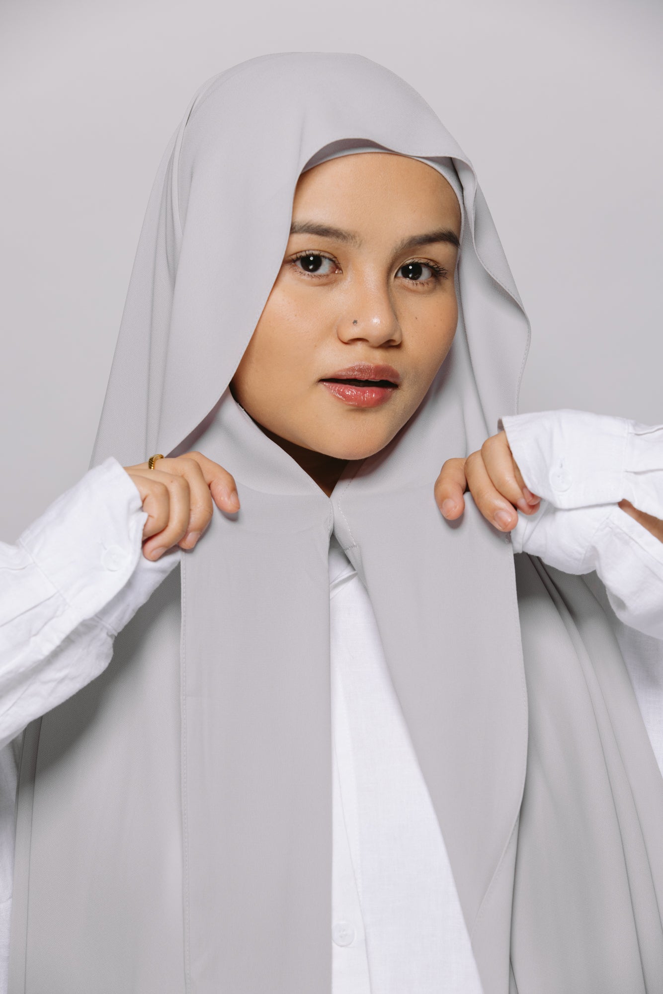 Pebble — Instant Chiffon Hijab with Built-in Magnets