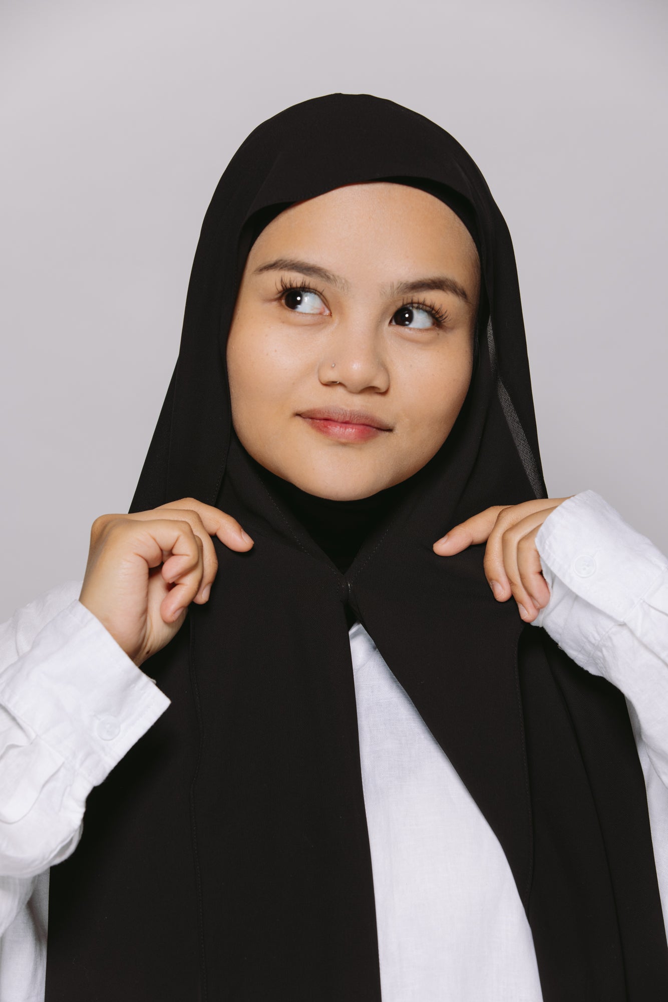 Black — Instant Chiffon Hijab (Ninja Edition)