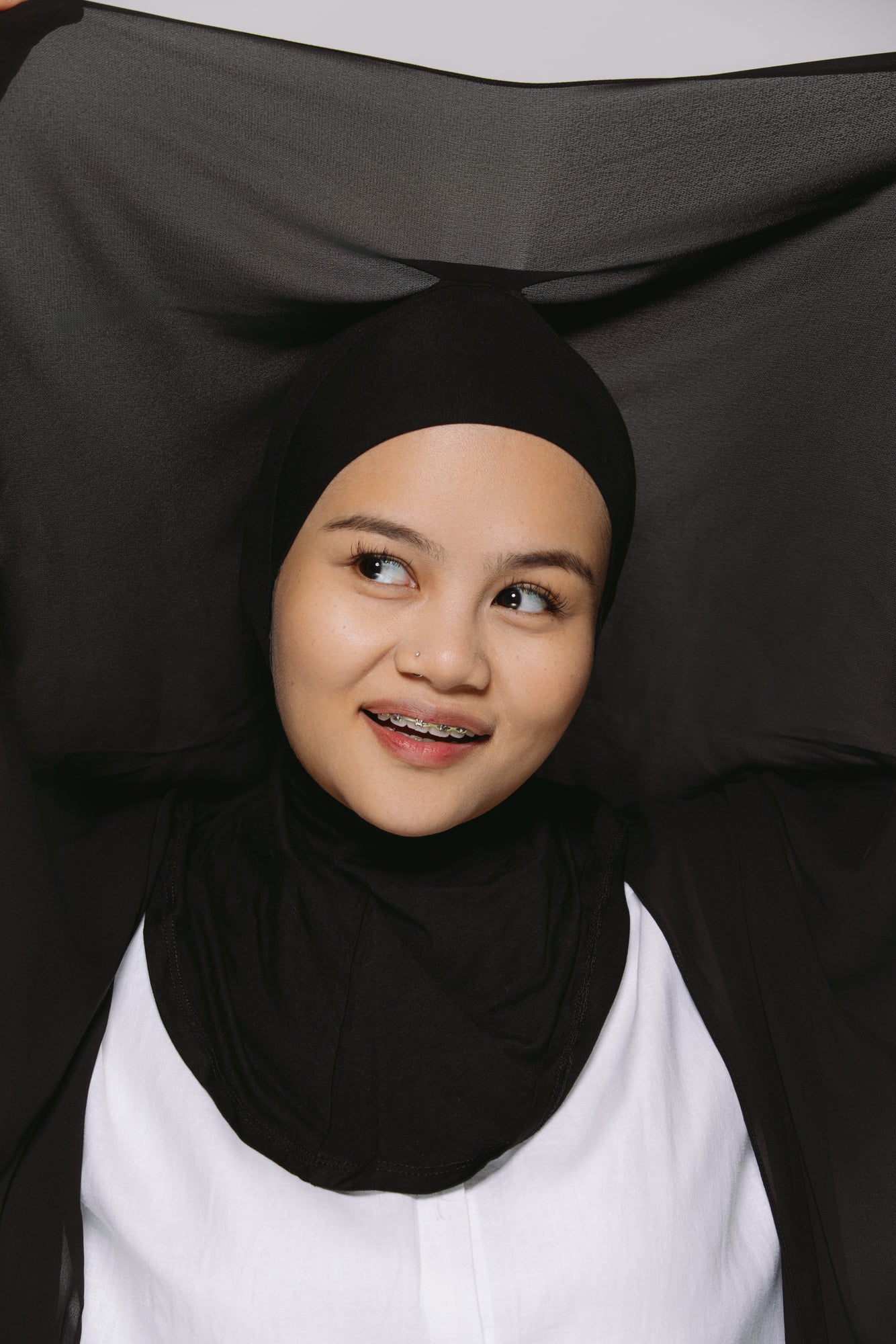 Black — Instant Chiffon Hijab (Ninja Edition)