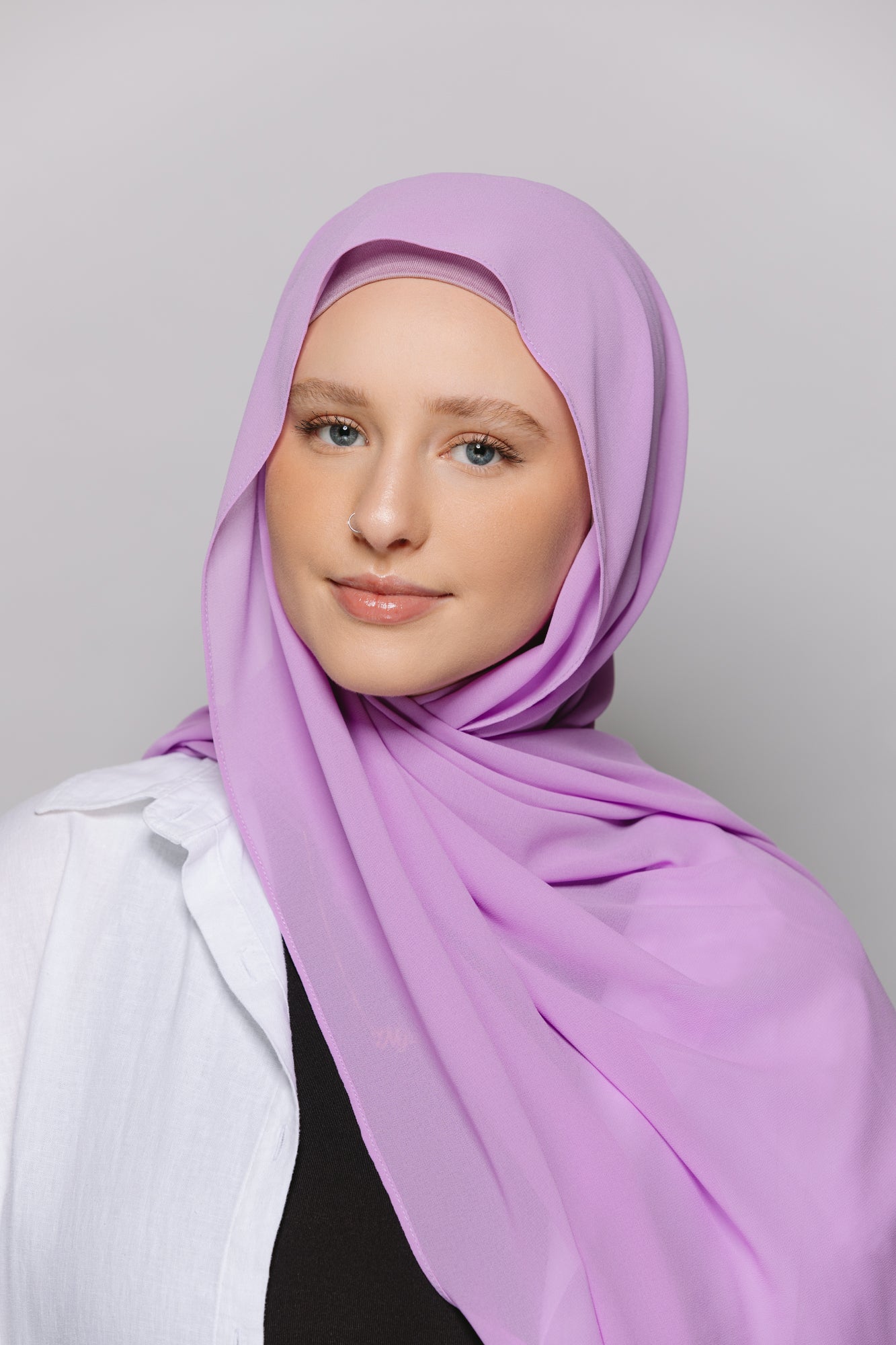 Lavendula — Instant Chiffon Hijab with Built-in Magnets