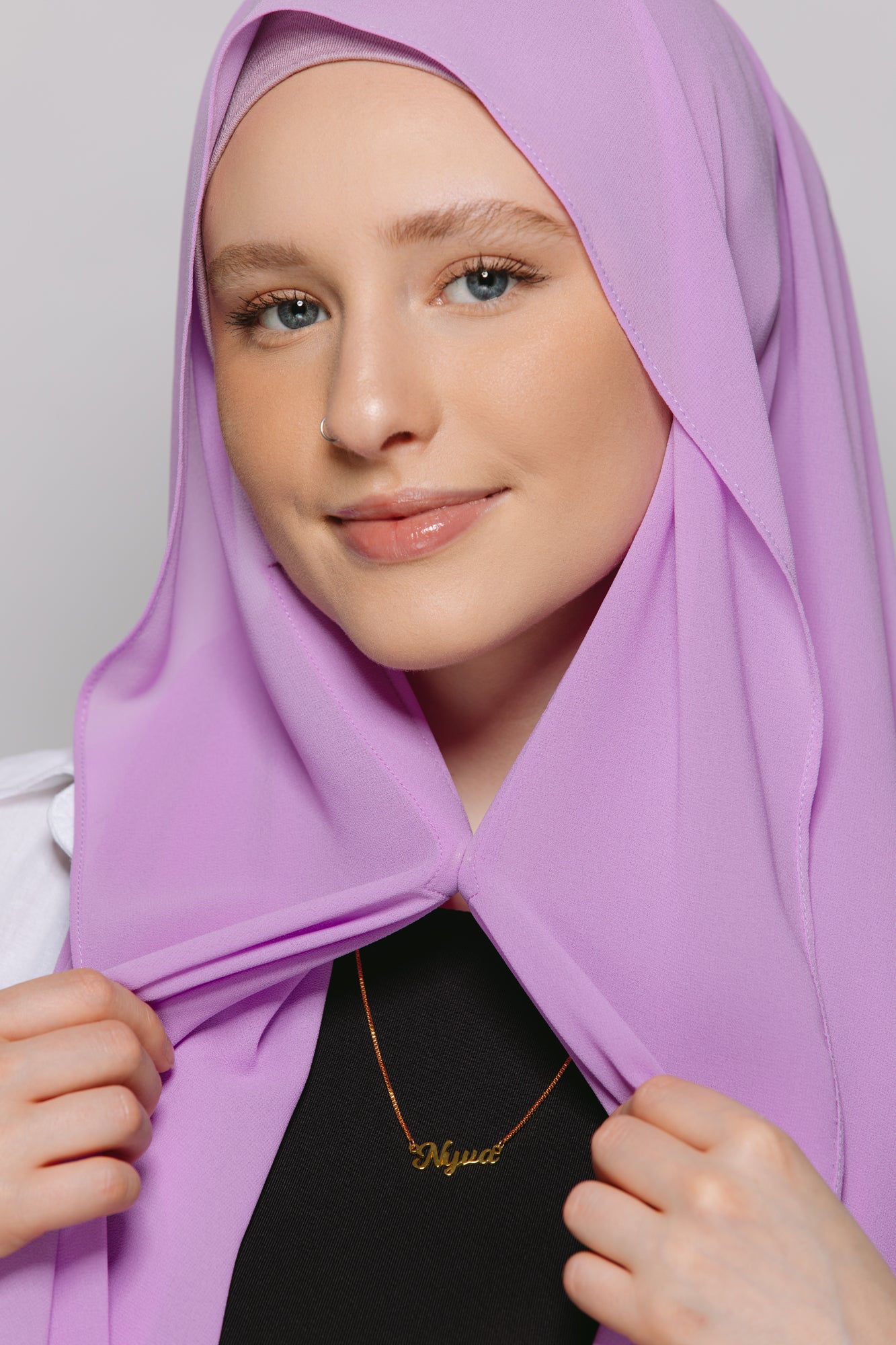 Lavendula — Instant Chiffon Hijab with Built-in Magnets