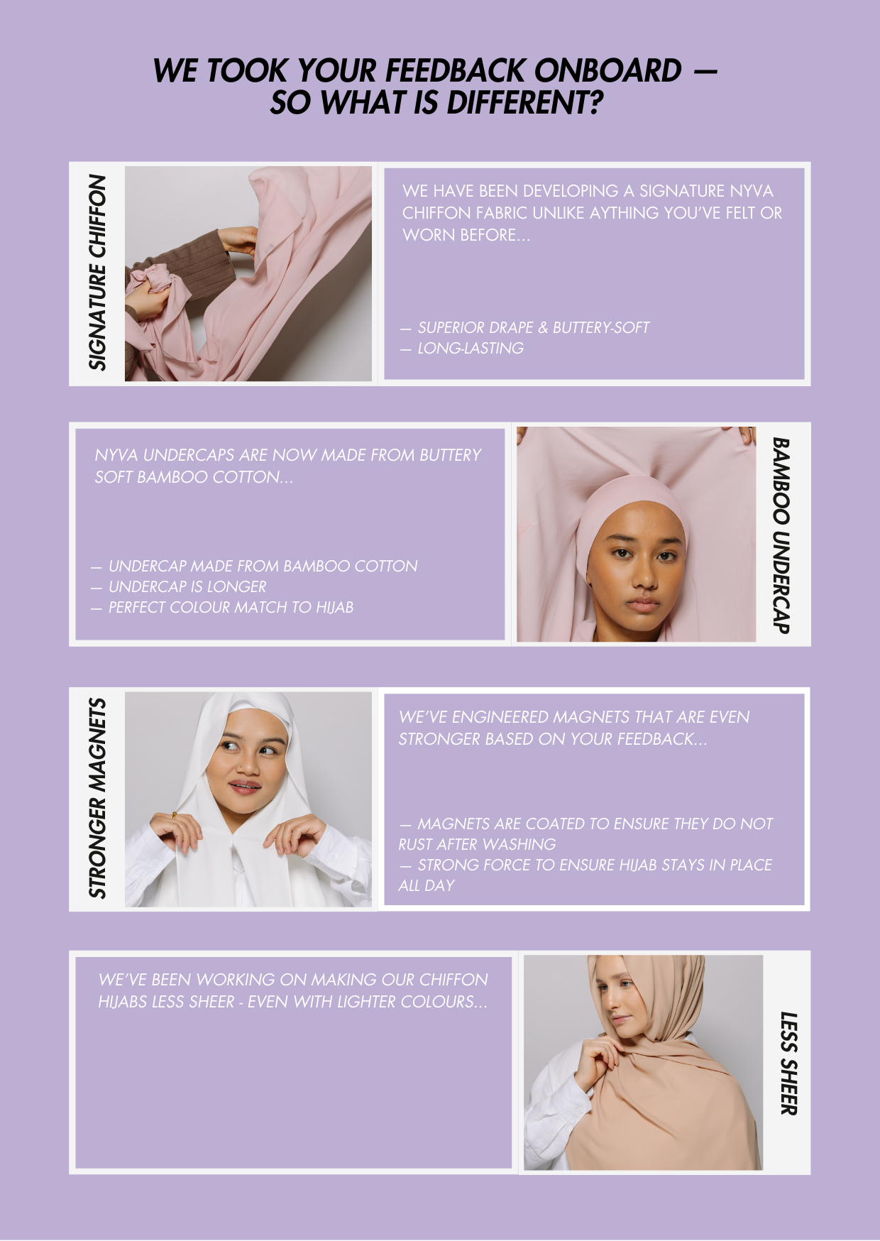 Shell — Instant Chiffon Hijab with Built-in Magnets